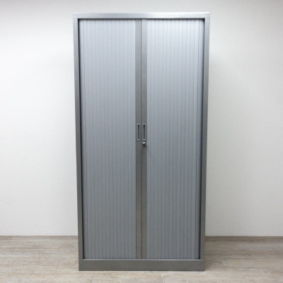 Armoire haute L100 Gris / Gris Alu