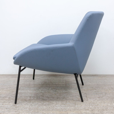 ACTIU Noom 10 simili cuir Bleu