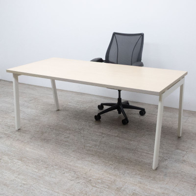 Bureau L 180 Chêne fil  Blanc