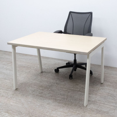 Bureau L 120 Chêne fil Blanc