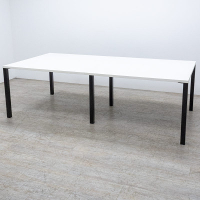 Table de réunion L240 Blanc / Noir