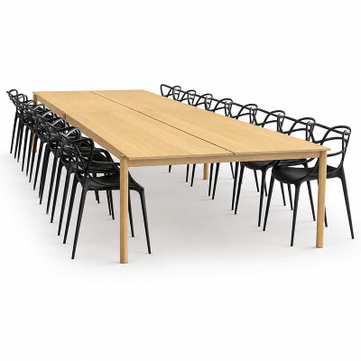 MUUTO Table de réunion L240 Chêne
