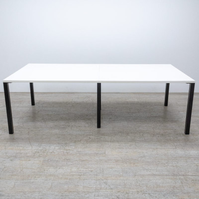 Table de réunion L240 Blanc / Noir