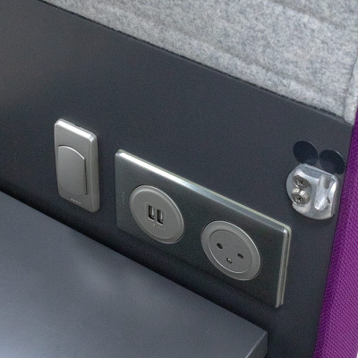 Cabine de confidentialité Violette