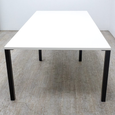 Table de réunion L240 Blanc / Noir