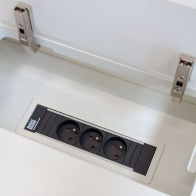 KAMO Table de réunion L801 Blanc