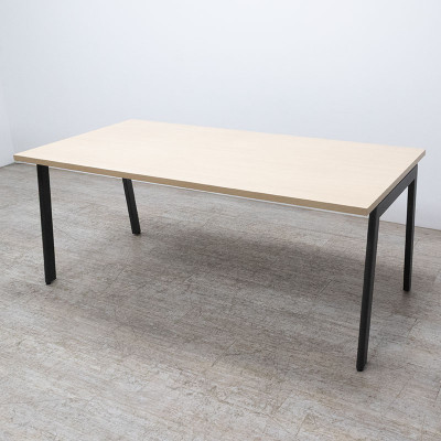 Table de réunion L180 Chêne / Noir