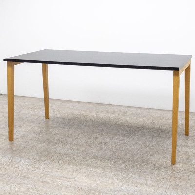 Table haute L190 Noir / Bois 2nd Ch