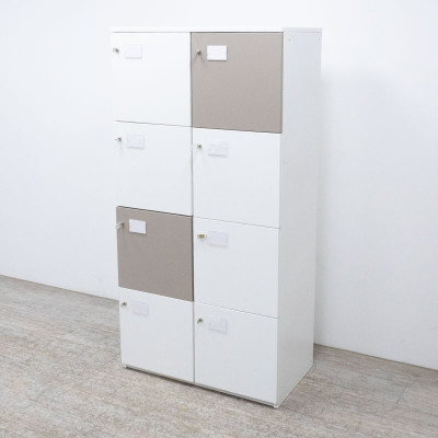 Vestiaire 8 Cases Blanc