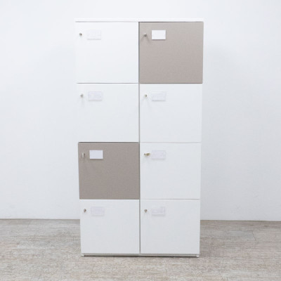 Vestiaire 8 Cases Blanc