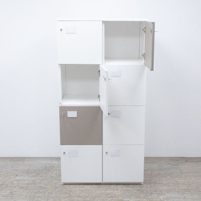 Vestiaire 8 Cases Blanc