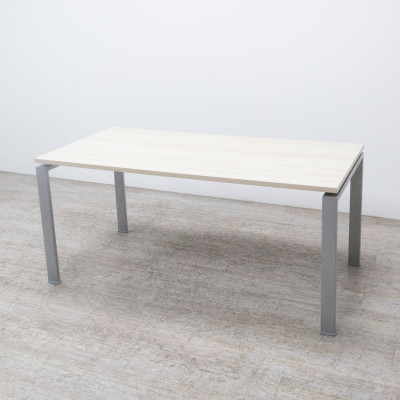 Bureau droit L160 Frêne / Gris