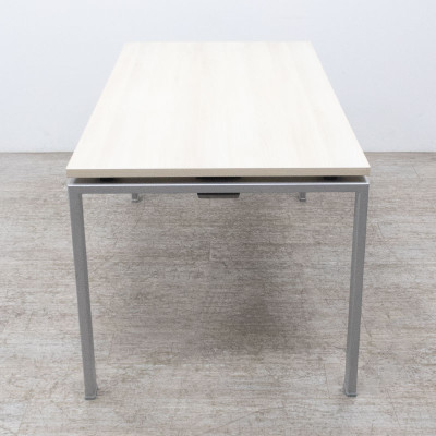 Bureau droit L160 Frêne / Gris