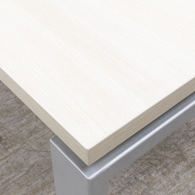 Bureau droit L160 Frêne / Gris