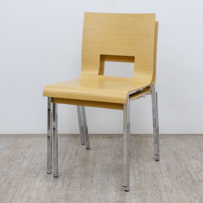 PEDRALI Kuadra Chaise Chêne