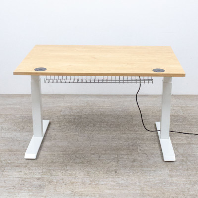 Bureau électrique L120 Chêne/Blanc