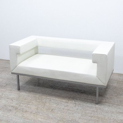 KLÖBER Canapé L150 Cuir Blanc 2nd C
