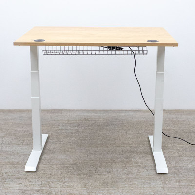 Bureau électrique L120 Chêne/Blanc