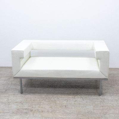 KLÖBER Canapé L150 Cuir Blanc 2nd C