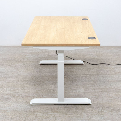 Bureau électrique L120 Chêne/Blanc