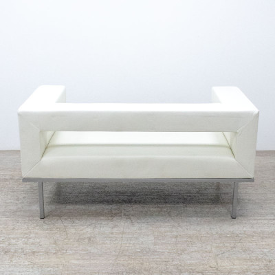 KLÖBER Canapé L150 Cuir Blanc 2nd C