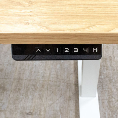 Bureau électrique L120 Chêne/Blanc