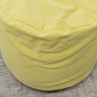 Fatboy pouf Ø50 en tissu Jaune