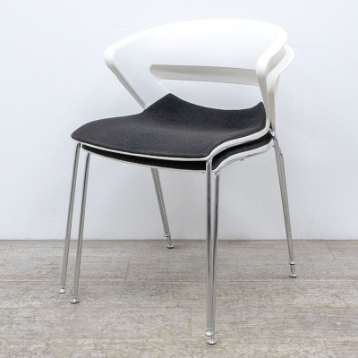 KASTEL Kicca Chaise Noir / Blanc