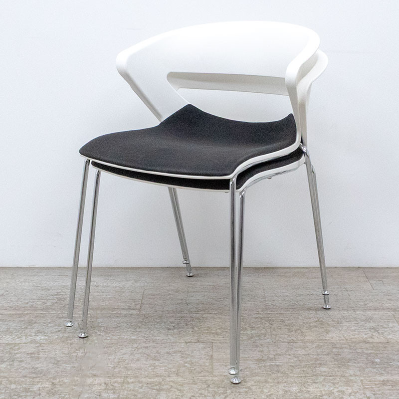 KASTEL Kicca Chaise Noir / Blanc