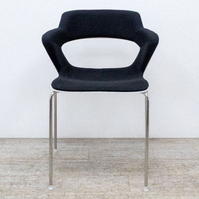 Chaise 4 pieds Noir / Blanc
