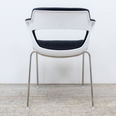 Chaise 4 pieds Noir / Blanc