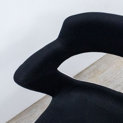 Chaise 4 pieds Noir / Blanc