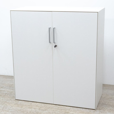Steelcase Basse L100 portes Blanc
