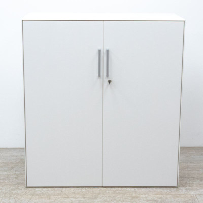 Steelcase Basse L100 portes Blanc
