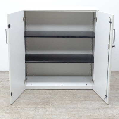 Steelcase Basse L100 portes Blanc