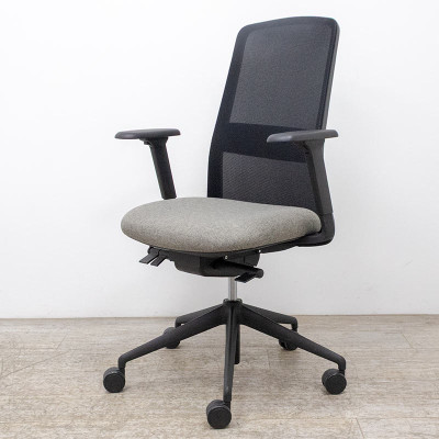 QUADRIFOGLIO Fauteuil Gris /Noir 3D