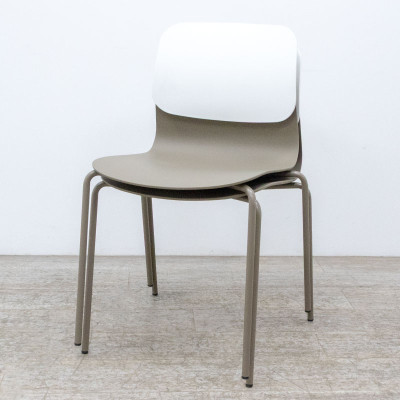 SOKOA Klik Chaise Taupe / Blanc