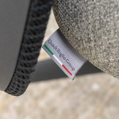 QUADRIFOGLIO Fauteuil Gris /Noir 3D