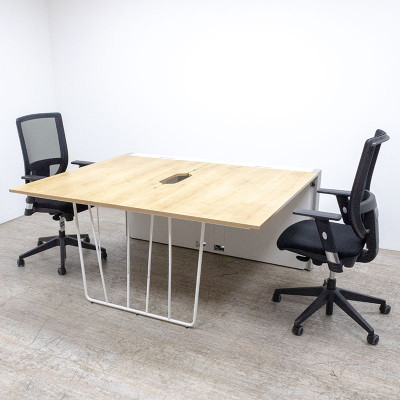 FAMO Deck bench 2 postes L140 Chêne