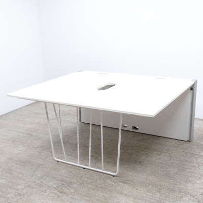 FAMO Deck bench 2 postes L140 Blanc