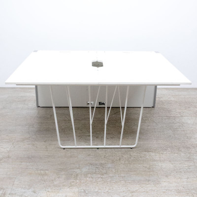 FAMO Deck bench 2 postes L140 Blanc