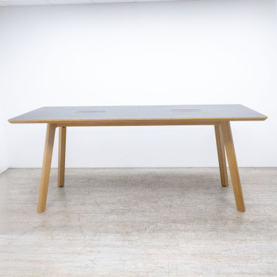 Table haute L260 Noir / Bois