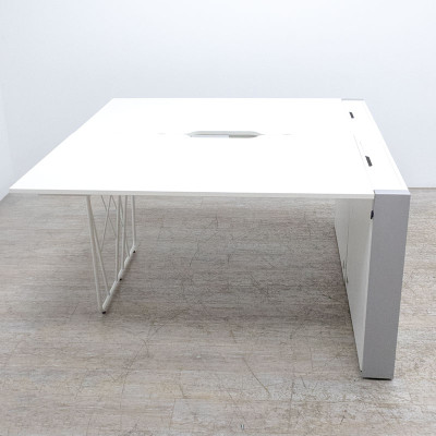 FAMO Deck bench 2 postes L140 Blanc