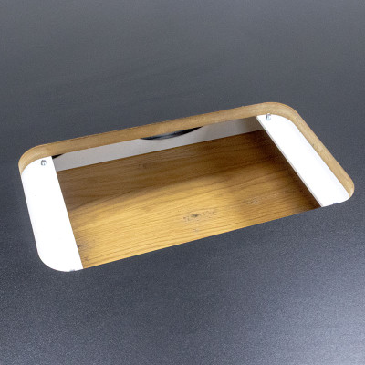 Table haute L260 Noir / Bois