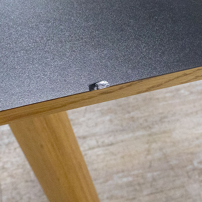 Table haute L260 Noir / Bois