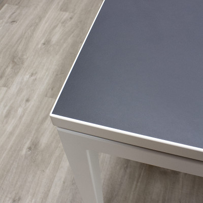Bureau droit L180 P100 Noir / Blanc