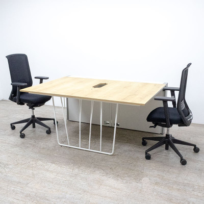 FAMO Deck bench 2 postes L120 Chêne