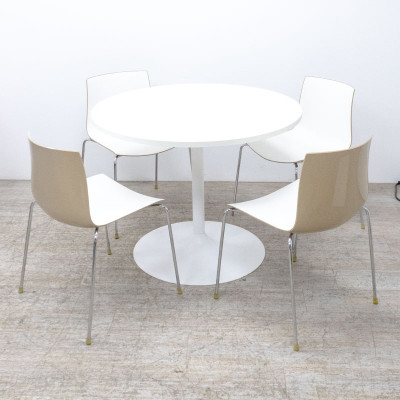 Table ronde Ø100 Blanc