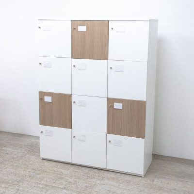 Vestiaire 12 Cases Blanc