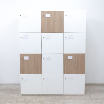 Vestiaire 12 Cases Blanc